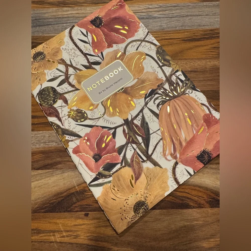 3 for $15 Bruno Visconti Soft Touch Soft Petals Floral Notebook Journal A5 NEW